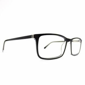 NEW ROBERT MITCHEL men's rmxl7001 rectangle eyeglasses in black crystal